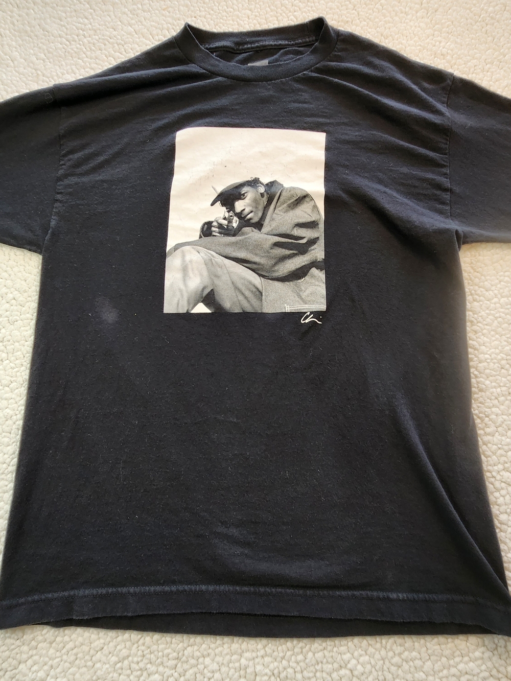HUF x Snoop Dogg 420 Chi Modu Photo T-Shirt Black Size Large Logo